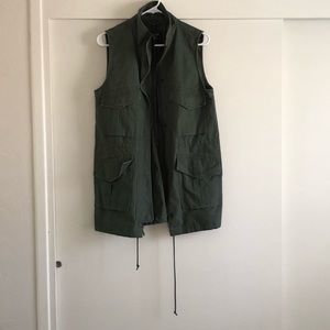 Abercrombie and Fitch Long Military Style Vest